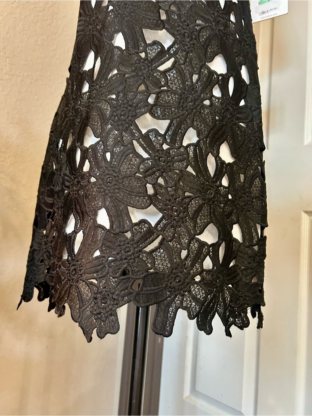 NWT Calvin Klein Black and White Lace Dress - Picture 6 of 7